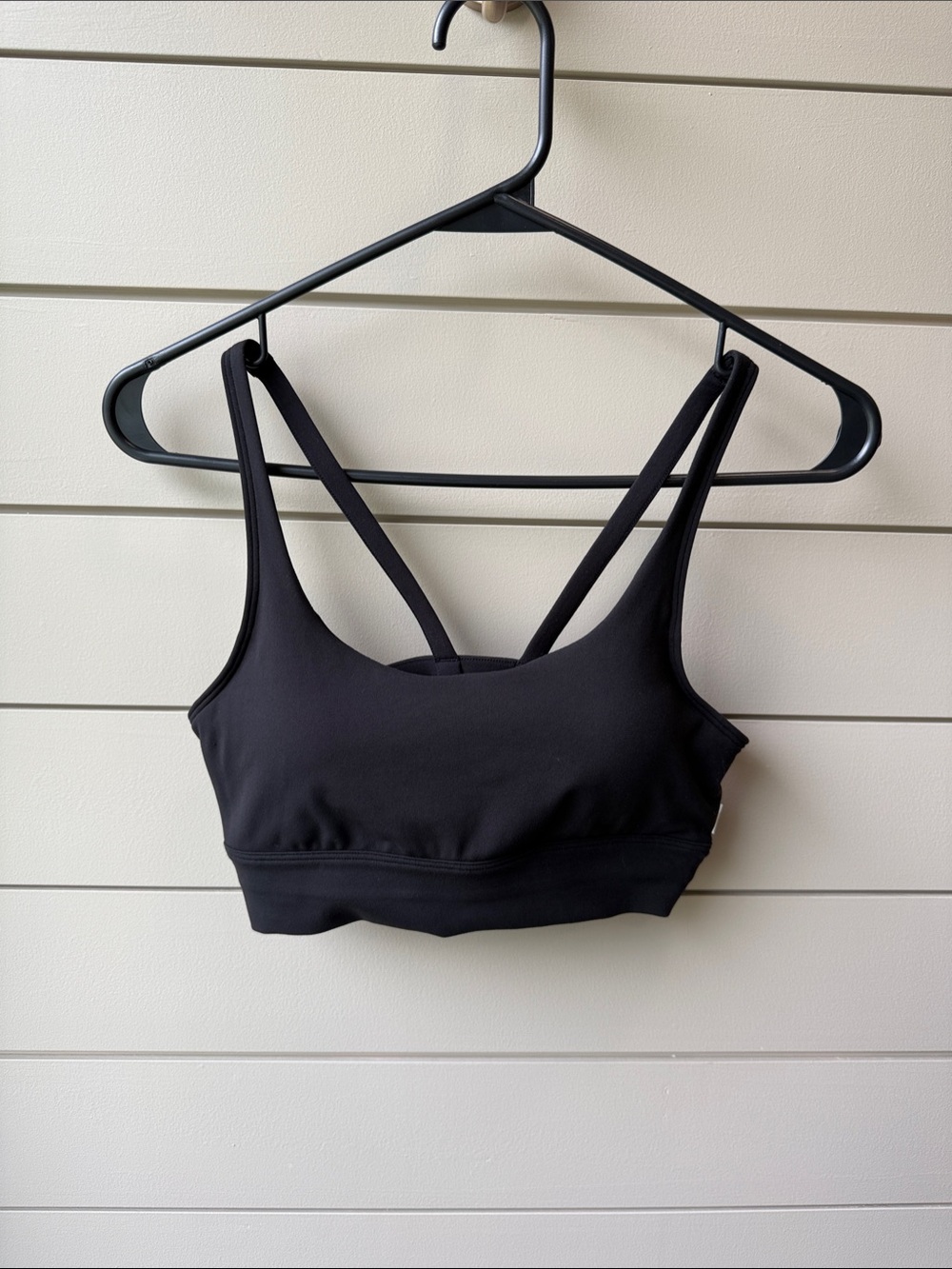 Vuori Black Yosemite Longline Sports Bra